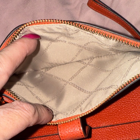 Michael Kors Vibrant Red/orange Wristlet - Picture 5 of 5